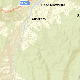 Albareto Street Map