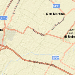Castel Guelfo di Bologna Street Map