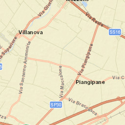Piangipane Street Map