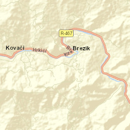 Kovači Street Map
