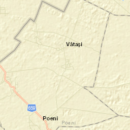 Comuna Poeni Street Map