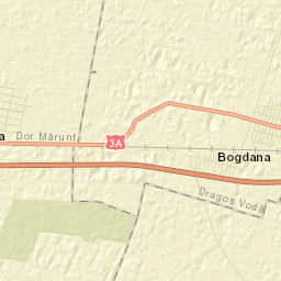 Comuna Dragoş Vodă Street Map