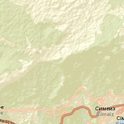 Simeiz Street Map