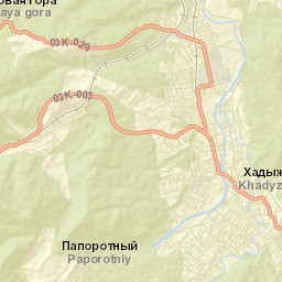 Khadyzhensk Street Map