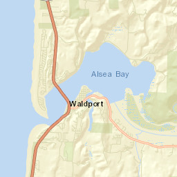 Waldport Street Map
