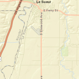 Le Sueur Street Map