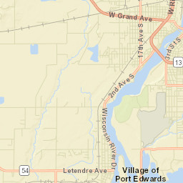 Port Edwards Street Map