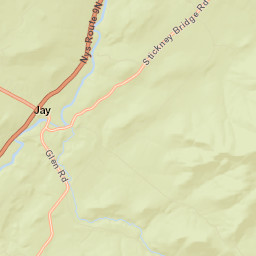 North Jay New York Street Map