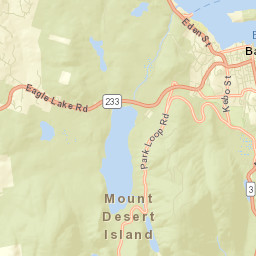 Bar Harbor Street Map