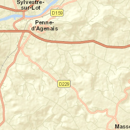 Saint-Sylvestre-sur-Lot Street Map