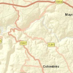 Colombiès Street Map