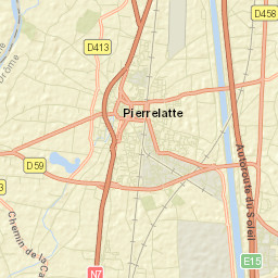 Pierrelatte Street Map