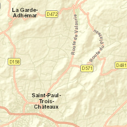 Saint-Paul-Trois-Châteaux Street Map