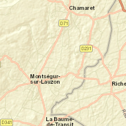 Montségur-sur-Lauzon Street Map