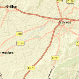 Valréas Street Map