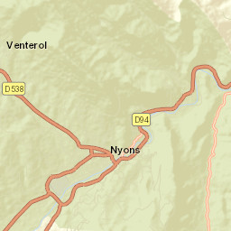 Nyons Street Map