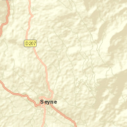 Seyne-les-Alpes Street Map