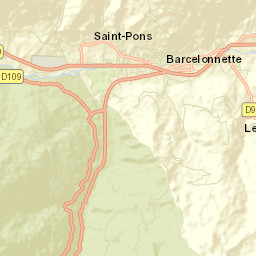 Barcelonnette Street Map