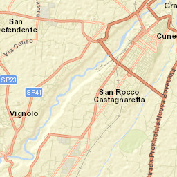 Cervasca Street Map