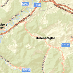 Mombasiglio Street Map