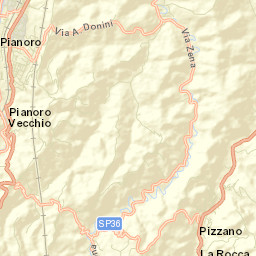 Pizzano Street Map