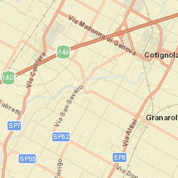 Cotignola Street Map