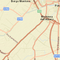 Madonna Dell'Albero Street Map
