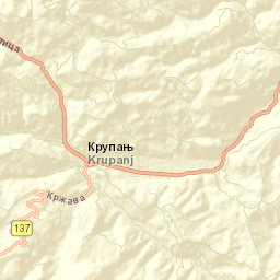 Krupanj Street Map