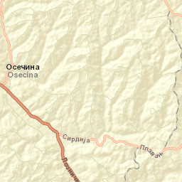 Osečina Street Map