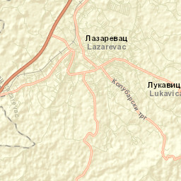 Lazarevac Street Map