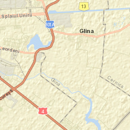 Comuna Glina Street Map