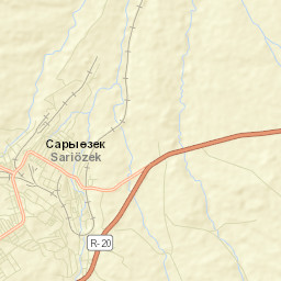 Saryozek Street Map