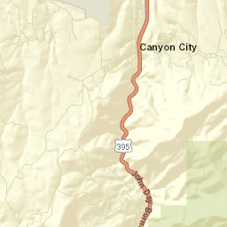 Canyon City Street Map