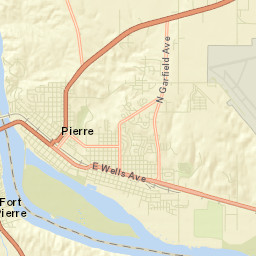 Pierre Street Map