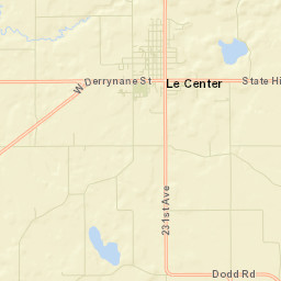 Le Sueur County Street Map
