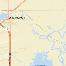 Weyauwega Street Map