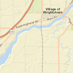 Wrightstown Street Map