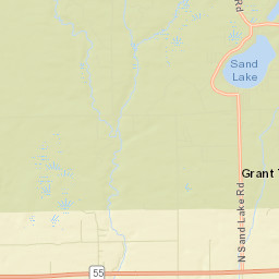 Sand Lake Street Map
