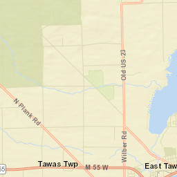 Iosco County Street Map