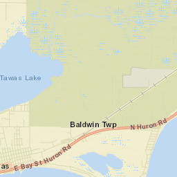 East Tawas Street Map