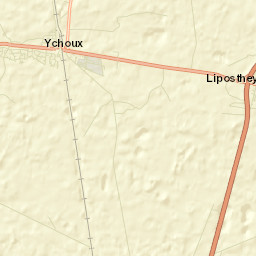 Ychoux Street Map