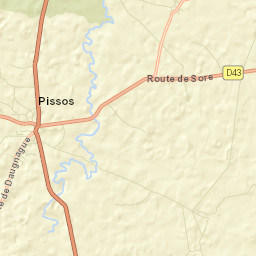 Pissos Street Map