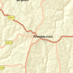 Rieupeyroux Street Map