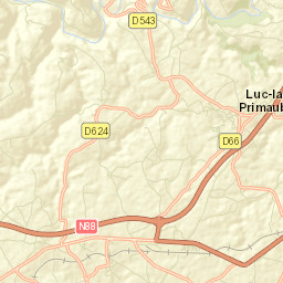Luc-la-Primaube Street Map