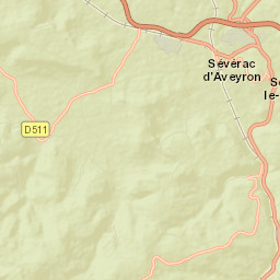 Sévérac-le-Château Street Map