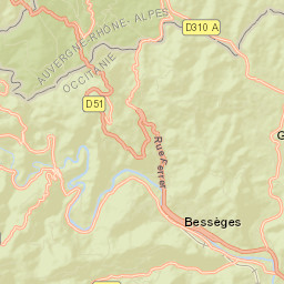 Bessèges Street Map