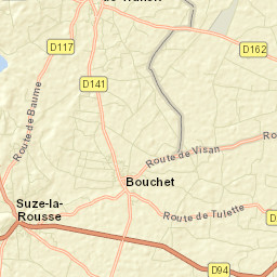Suze-la-Rousse Street Map