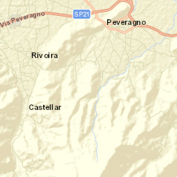 Peveragno Street Map