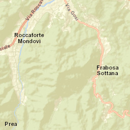 Roccaforte Mondovì Street Map