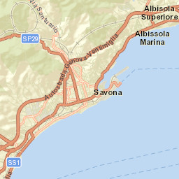 Albisola Superiore Street Map